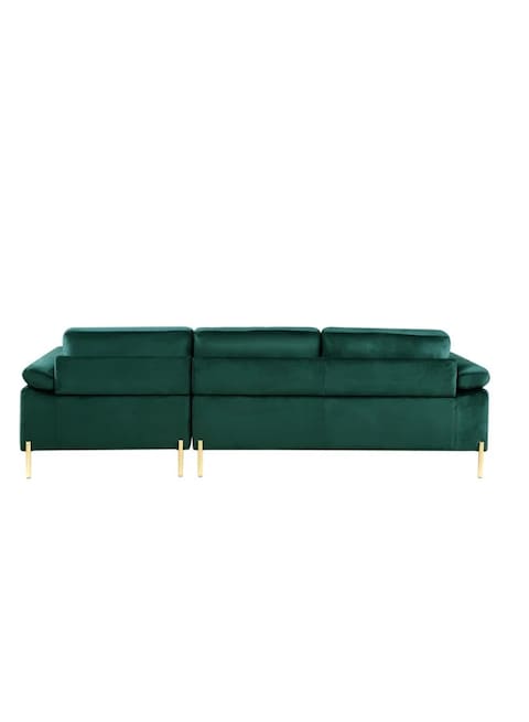 Sulsha Furniture Sophisticated Lian Velvet Sectional &ndash; L-Shaped Sofa