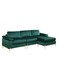 Sulsha Furniture Sophisticated Lian Velvet Sectional &ndash; L-Shaped Sofa