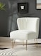 Modern Accent Velvet Chairs Comfy Upholstered Arm Chair Single Sofa With Golden Metal Frame Legs For Living Room Visitor Room