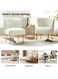 Modern Accent Velvet Chairs Comfy Upholstered Arm Chair Single Sofa With Golden Metal Frame Legs For Living Room Visitor Room