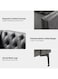 Upholstered Button-tufted Sofa with Metal Legs