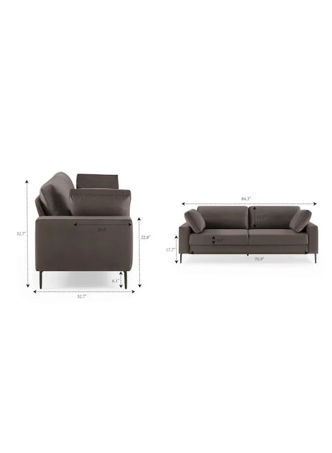Jeses MINIMORE Modern Style Etta 84.3&quot; Mid-Century Modern Design Sofa