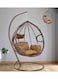 SULSHA  Outdoor Comfortable Swing Chair Nordic Home Balcony Hanging Basket Wicker Chair Swing Leisure Bird's Nest Adult Hanging Chair for Terrace Balcony Garden