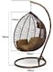SULSHA  Outdoor Comfortable Swing Chair Nordic Home Balcony Hanging Basket Wicker Chair Swing Leisure Bird's Nest Adult Hanging Chair for Terrace Balcony Garden
