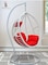 SULSHA  Outdoor Comfortable Swing Chair Nordic Home Balcony Hanging Basket Wicker Chair Swing Leisure Bird&#39;s Nest Adult Hanging Chair for Terrace Balcony Garden