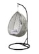 SULSHA  Outdoor Comfortable Swing Chair Nordic Home Balcony Hanging Basket Wicker Chair Swing Leisure Bird's Nest Adult Hanging Chair for Terrace Balcony Garden