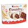 Kinder Country Milk Chocolate Bars With Milky Filling and Cereals, Multi Pack, 9 Individually Wrapped Bars, 211.5g
