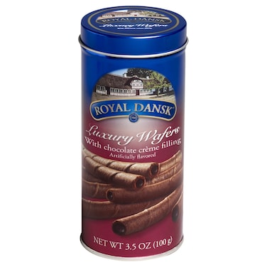 Royal Dansk Luxury Wafers with Chocolate Creme Filling, 100g