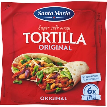 Santa Maria Tex Mex Original Wrap Tortilla 371g