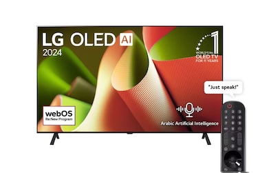 LG OLED65B46LA 65-Inch 4K Smart TV AI Magic remote Dolby Vision webOS24 2024 + JVC TH-N322B 2.0CH Soundbar Bluetooth USB FM Radio