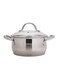 Casserole With Lid Silver/Clear 20cm