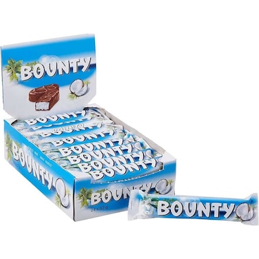 Bounty Milk Chocolate Bars, 57g Pack of 24