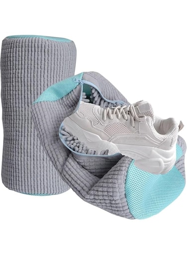 Moonmen Shoe Cleaning Bag 2PCS, Shoe Laundry Bag for Washer and Dryer，Reusable Shoe Washing Machine Bag,Shoe Washing Bag for Sneaker Gym Shoes