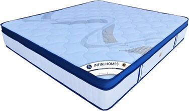 INFINI HOMES Premium Eurotop White Cool Gel Memory Foam Mattress (90W X 190L X 30H)