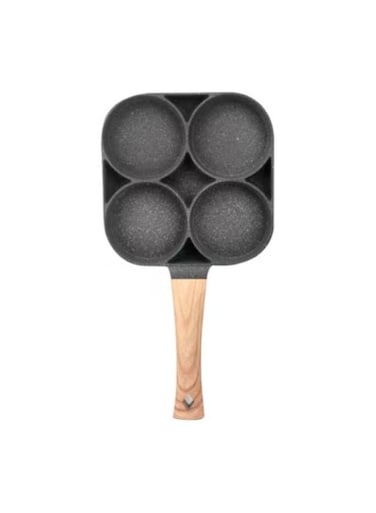 Four-cup Egg Pan,Frying Egg Cooker Burger Pan for Breakfast Non-stick Frying Pan