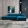Karnak Mont 3 Seater L-Shape Velvet Sofa - Blue Sapphire