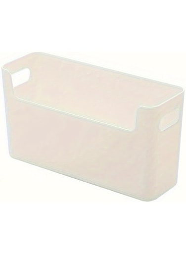 1 pc Large Kitchen Cabinet Door Organizer, Wall-Mounted Storage Box for Fresh Wrap, PP Material, Storage for Cleaning Supplies