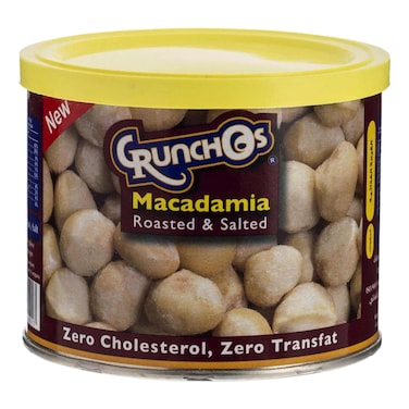 Crunchos Roasted and Salted Macadamia Can, 100g