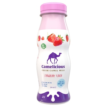 Camelicious Strawberry Camel Milk, 250ml