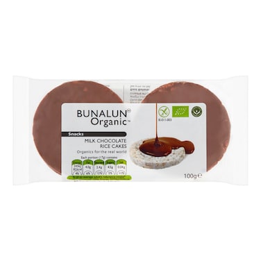 Bunalun Milk Chocolate Rice Cake, 100g