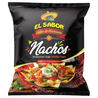 إل سابور رقائق الناتشو بنكهة تورتيلا ، 200 غرام