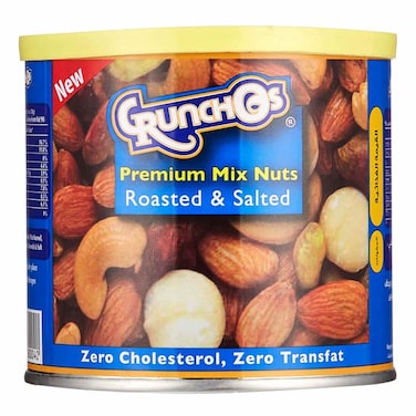 Crunchos Roasted and Salted Premium Mix Nuts Can, 200g