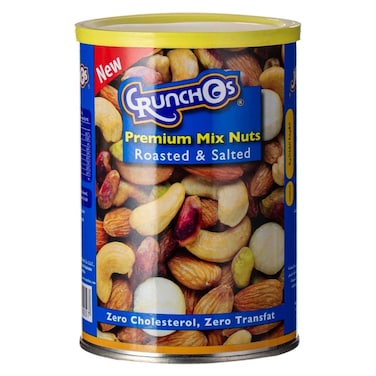 Crunchos Roasted and Salted Premium Mix Nuts Can, 350g