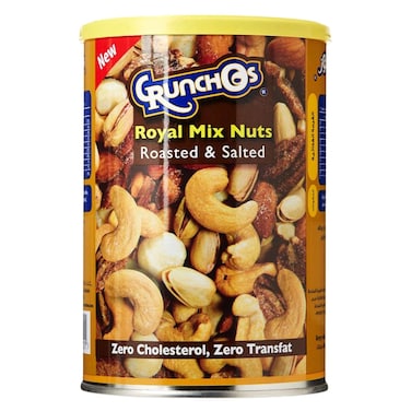 Crunchos Roasted and Salted Royal Mix Nuts Can, 350g