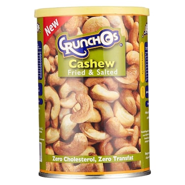 Crunchos Fried and Salted Cashew Can, 350g
