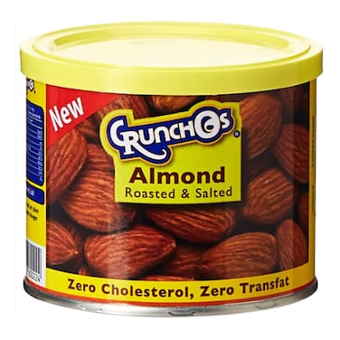 Crunchos Roasted and Salted Almond Can, 100g