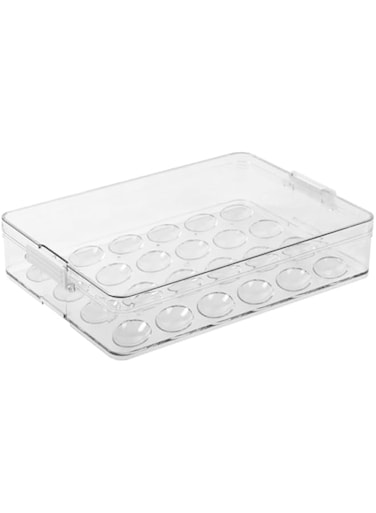Homesmiths Stackable Egg Holder with Lid 32.7 x 22.2 x 6.5 cm