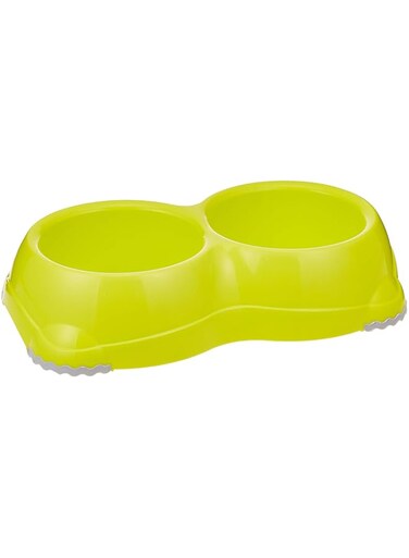 Moderna Double Smarty Pet Bowl, 2 x 330 ml, Lemon Color