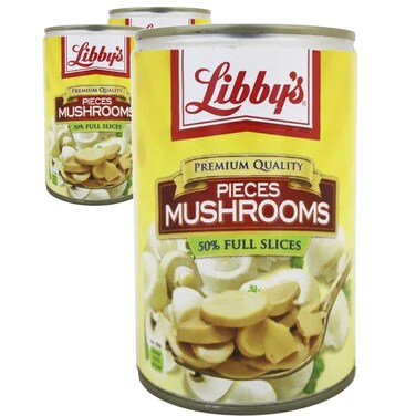 Libby's Pieces Mushrooms, 400g Pack of 3