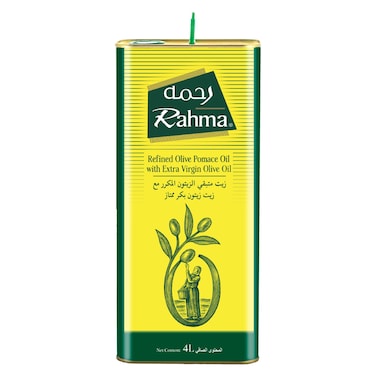 Rahma, Refined Olive Pomace Oil with Extra Virgin Olive Oil, 4L