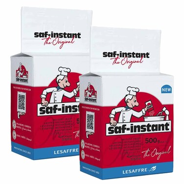 Saf Instant Dry Yeast, 500g Pack of 2