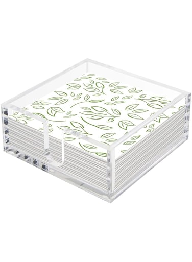 Phineoly Acrylic Napkin Holder, Clear Lunch Napkin Holder, Guest Paper Towel Tray for Bathroom, Kitchen, Dining Table
