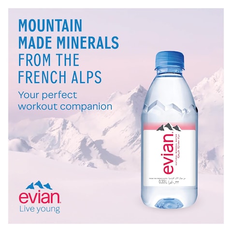 evian Natural Mineral Water 330ml Pack of 24