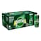 Perrier Sparkling Natural Mineral Water Slim Can, 250ml Pack of 10