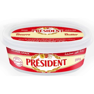 Pr&eacute;sident Unsalted Butter, 250g