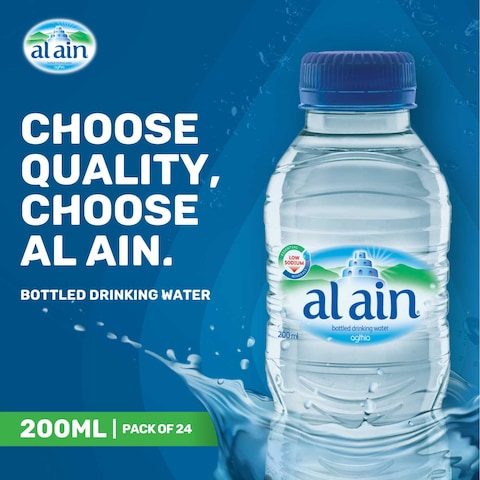 Al Ain Bottled Drinking Water 200ml Pack of 24