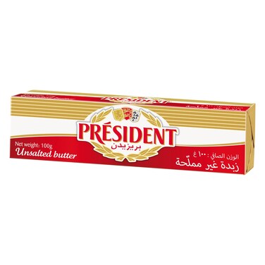 President Unsalted Butter, 100g