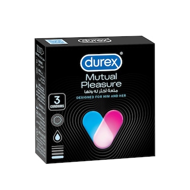 Durex Mutual Pleasure Condoms 3s