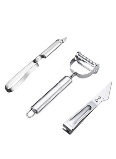 Peeler 3PCS Set Stainless Steel Melon and Fruit Shaving Knife Three-Piece Grater Multi-Function
