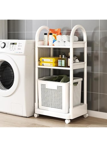 【TTQK】Dirty clothes basket Storage basket Storage rack Toilet Bathroom Dirty laundry storage rack plastic laundry basket storage bucket frame