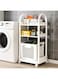 【TTQK】Dirty clothes basket Storage basket Storage rack Toilet Bathroom Dirty laundry storage rack plastic laundry basket storage bucket frame