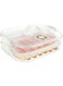 NALACAL Meat Container, Beef Storage Container, Refrigerator Food Storage Clear Box for Fridge 2 Layer, with Date Recording Function, Removable Bacon Keeper for Organizing and Storage