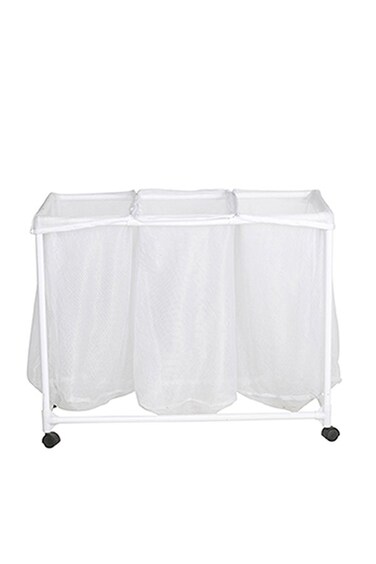 Nylon Laundry Storage Basket White