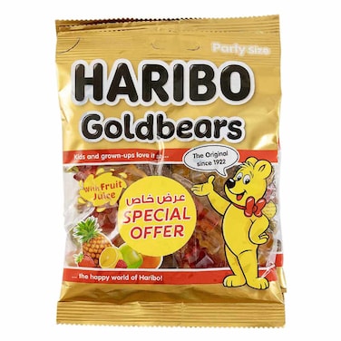 Haribo Goldbears Jelly with Fruit Juice, 160g Pack of 3