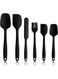 Silicone Spatula Set - 6 Piece Non-Stick Rubber Spatula Set, Heat-Resistant Spatula Kitchen Utensils Set for Cooking, Baking and Mixing
