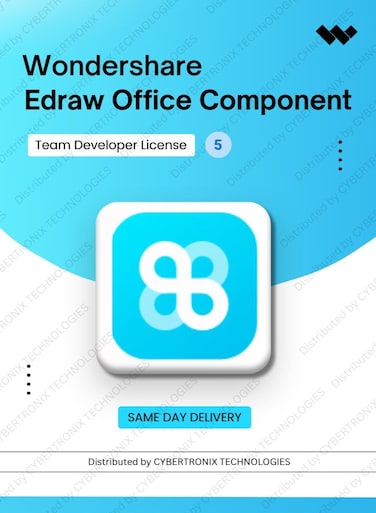 Wondershare Edraw Office Component Team Developer License Allow   5 developers   Digital License   Same Day Delivery